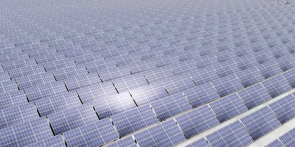solar cell solar panel station aerial view solar power cell electricity 3d render