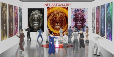 Metaverse Avatar Bacakları NFTProje 3 boyutlu Çizimler üzerine NFT Sanat Galerisi