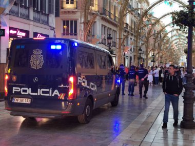 Malaga, İspanya - 23 Ekim 2021: 