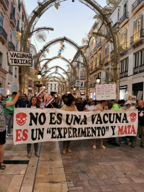 Malaga, İspanya - 23 Ekim 2021: 