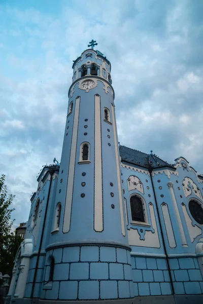 Blue Church Saint Elizabeth Hungarian Which One Landmarks Bratislava Slovakia — Zdjęcie stockowe