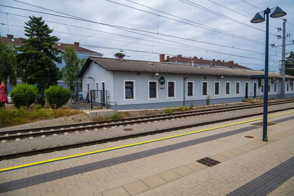 2021 오스트리아 기차역 하우스 — 스톡 사진