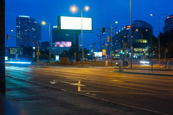 Bratislava Slovakia July 2021 View Traffic Streets Bratislava Night Next — ストック写真