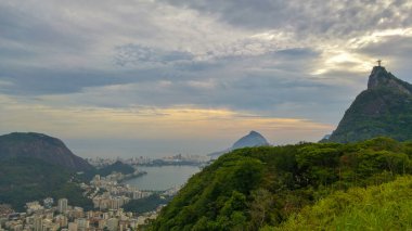 Panorama view of Botafogo Bay in Rio de Janeiro.