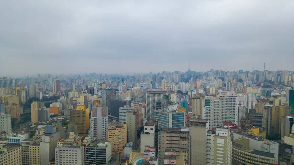 Aerial View Sao Paulo Downtown Skyline — Fotografia de Stock