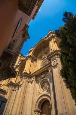 Beautiful view of Cathedral of Granada in Spain;
