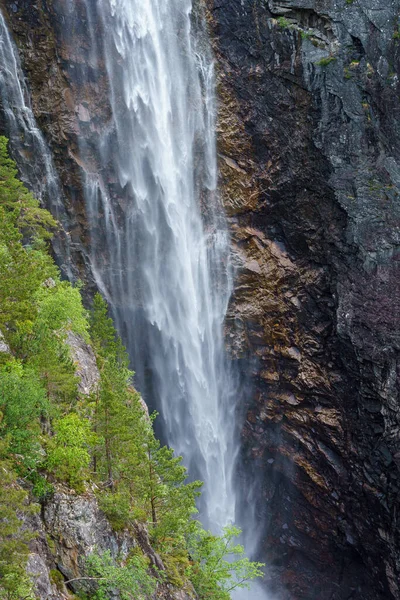 Валлдал Норвегия 2020 Июнь Водопад Малдалсфосс Является Одним Самых Больших — стоковое фото