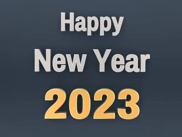 Illustration Happy New Year 2023 Wish — Stock Fotó