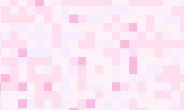 Abstrait Carré Pixel Mosaïque Fond Rose Motif Géométrique Sans Couture — Photo