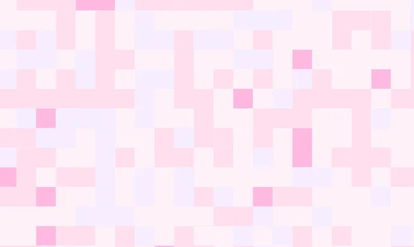 Abstract Square Pixel Mosaic Pink Background Geometric Seamless Pattern Pastel — Fotografia de Stock
