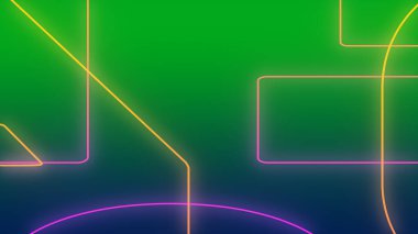 Soyut koyu yeşil ve mor neon ışık gradyan arkaplan 33d çizim.