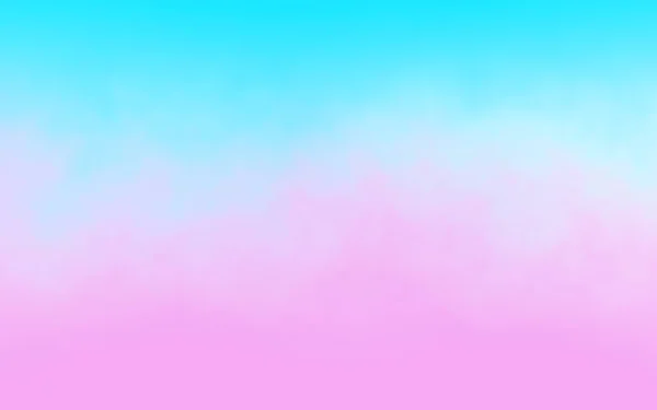 パステルカラフルなグラデーションの青とピンクの柔らかい雲の背景 — ストック写真