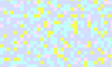 Soyut kare piksel mozaik renkli arka plan geometrik renksiz desen pastel renklerde. 8 bit