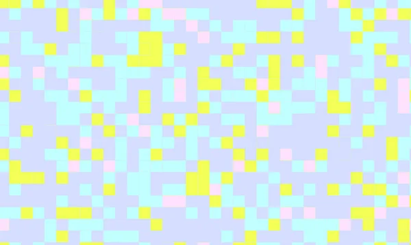 Abstract Vierkant Pixel Mozaïek Kleurrijke Achtergrond Geometrisch Naadloos Patroon Pastelkleuren — Stockfoto