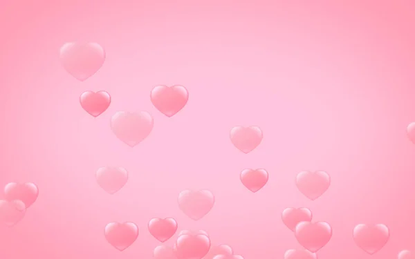 Corazón Rojo Rosa Día San Valentín Fondo Abstracto Con Corazones —  Fotos de Stock