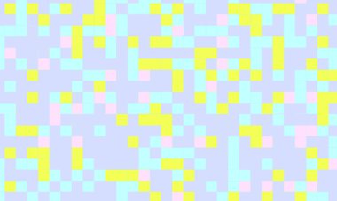 Soyut kare piksel mozaik renkli arka plan geometrik renksiz desen pastel renklerde. 8 bit