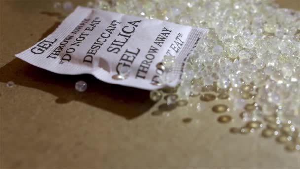 Silica Gel Korrelige Zeer Poreuze Silicagel Geschikt Voor Het Absorberen — Stockvideo