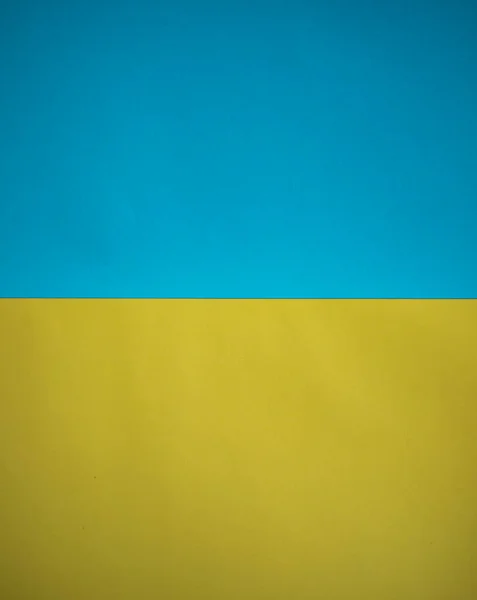 Astratto Sfondo Giallo Blu Colori Della Bandiera Ukraine Carta Strutturata — Foto Stock