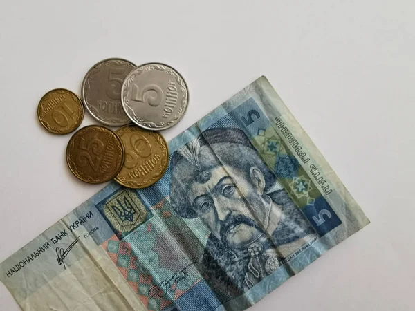Банкноты Украины Украинские Деньги Национальная Валюта Украины Гривна Uah 2022 — стоковое фото