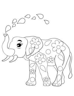 Çocuk boyama kitabı sayfası