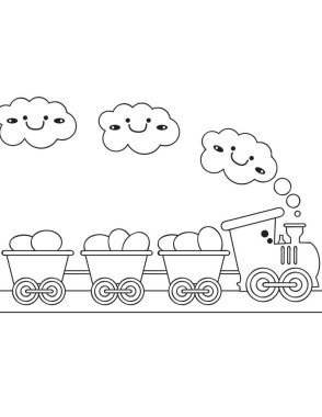 Çocuk boyama kitabı sayfası