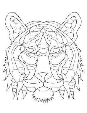 Çocuk boyama kitabı sayfası