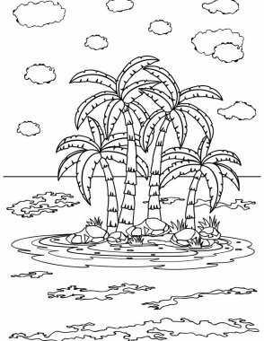 Çocuk boyama kitabı sayfası