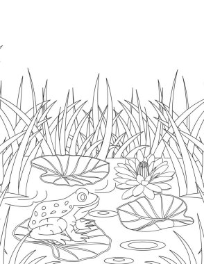 Çocuk boyama kitabı sayfası