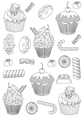 yemek boyama kitabı sayfası