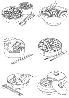 yemek boyama kitabı sayfası