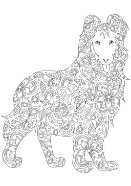 hayvan boyama kitabı sayfası