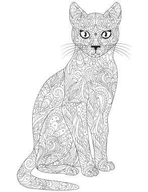 hayvan boyama kitabı sayfası