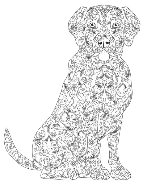 Animal Coloring Book Page — Stock Vector