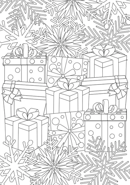 Livre Coloriage Noël — Image vectorielle