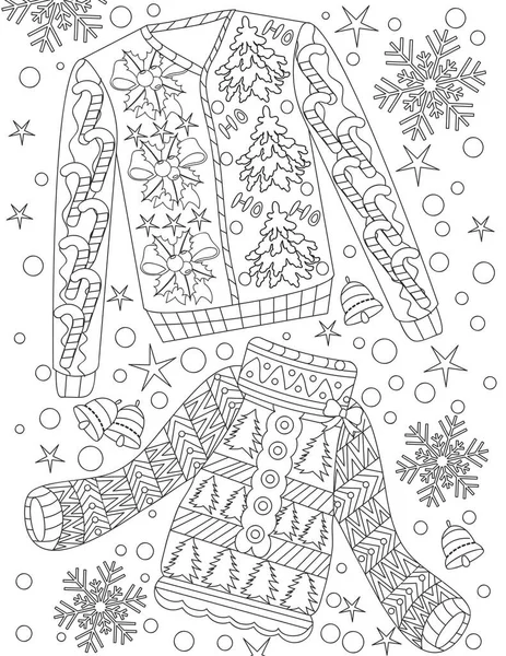 Livre Coloriage Noël — Image vectorielle