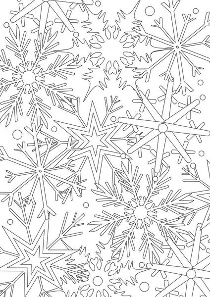 Christmas Coloring Book Page — Stock Vector