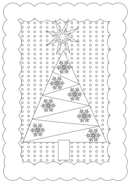 Jul Färg Sida För Barn — Stock vektor