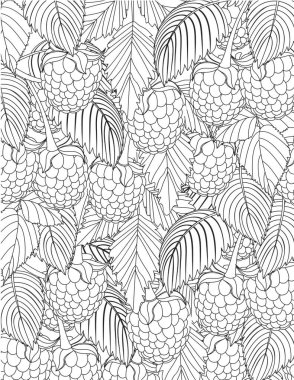 Doğa desenli yetişkin renk sayfası