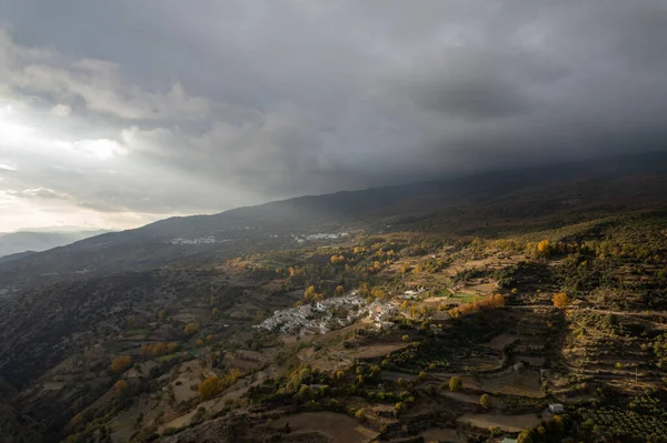 Bergen Landschap Provincie Granada Zuid Spanje Een Stad Berghelling Zijn — Stockfoto