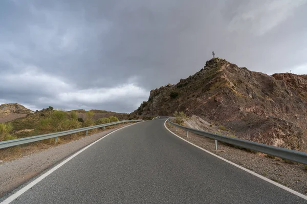 Route Dans Montagne Sierra Nevada Dans Sud Espagne Route Des — Photo