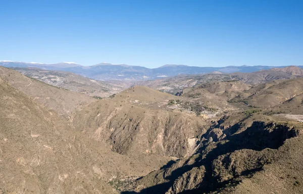 Ορεινό Τοπίο Στα Νότια Της Αλμερίας Στην Ισπανία Ένα Ξηρό — Φωτογραφία Αρχείου