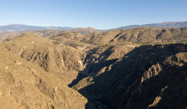 Bergachtig Landschap Het Zuiden Van Almeria Spanje Een Droge Rivier — Stockfoto
