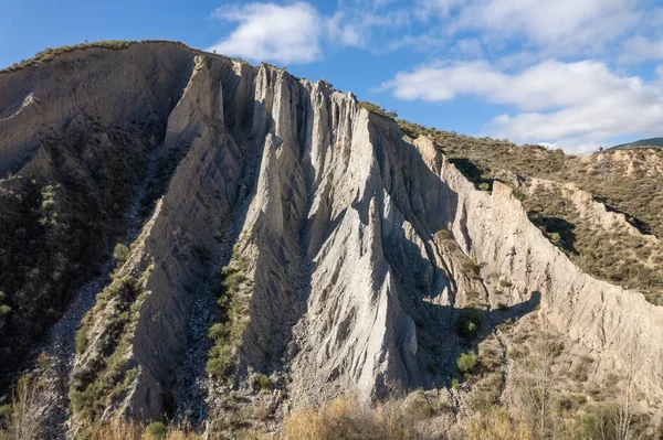 Bergige Landschaft Süden Spaniens Ist Eine Steile Gegend Gibt Büsche — Stockfoto