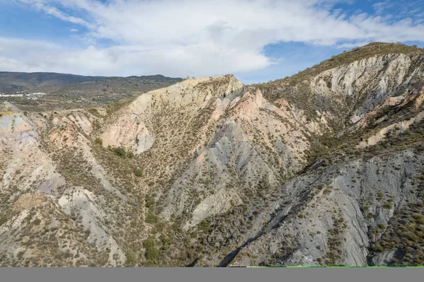 Bergige Gegend Süden Andalusiens Gibt Bäume Und Büsche Gibt Schluchten — Stockfoto