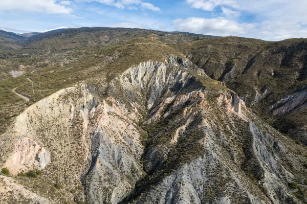 Bergige Gegend Süden Andalusiens Gibt Bäume Und Büsche Gibt Schluchten — Stockfoto