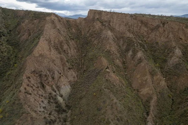 Steiles Gelände Süden Granadas Ist Ein Trockenes Gebiet Gibt Büsche — Stockfoto