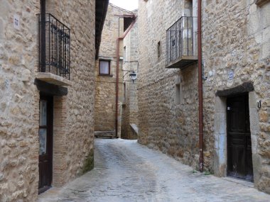 Eski şehrin sokaklarının manzarası.