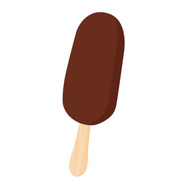 Eskimo turtalı dondurma beyaz arka planda izole edilmiş. raster