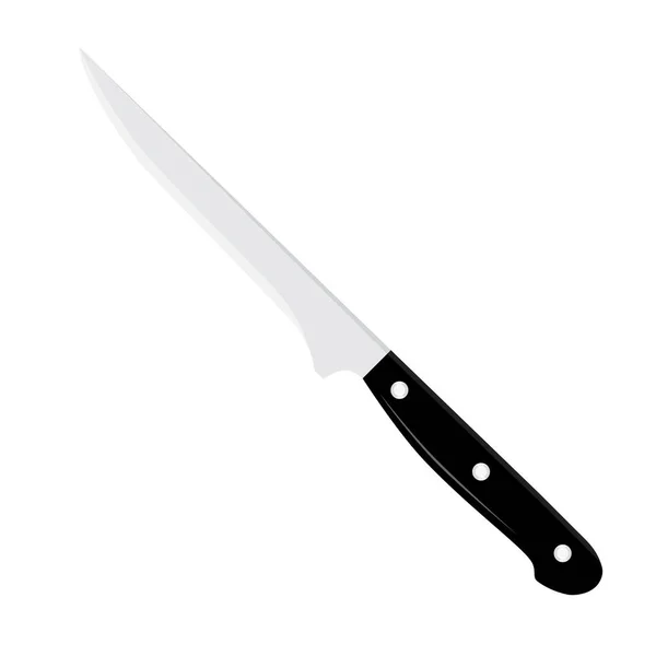 Cuchillo Cocina Sharp Chef Aislado Sobre Fondo Blanco Raster — Foto de Stock