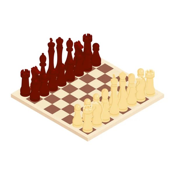 Feche o tabuleiro de jogo de competição de xadrez figura de